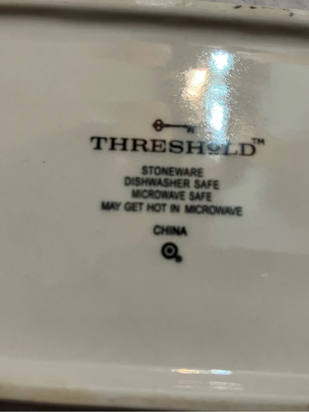 Threshold stoneware butter dish